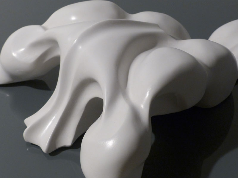 IZA - Isabelle Ardevol - Lui, sculpture resine acrylique, serie Emergences, 2013