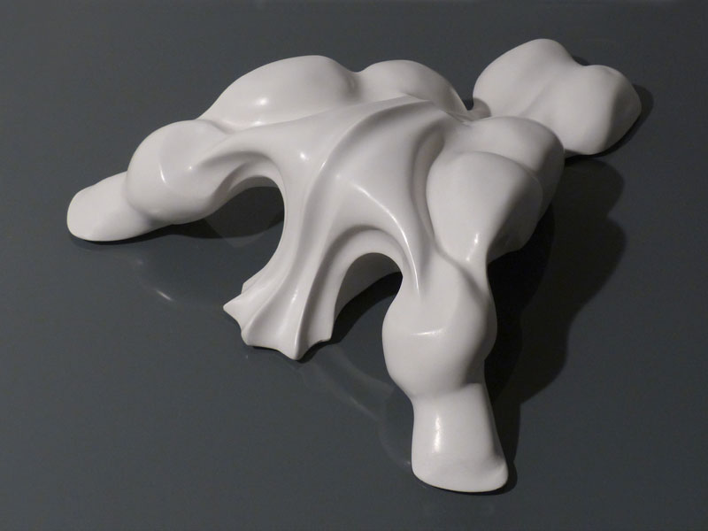 IZA - Isabelle Ardevol - Lui, sculpture resine acrylique, serie Emergences, 2013