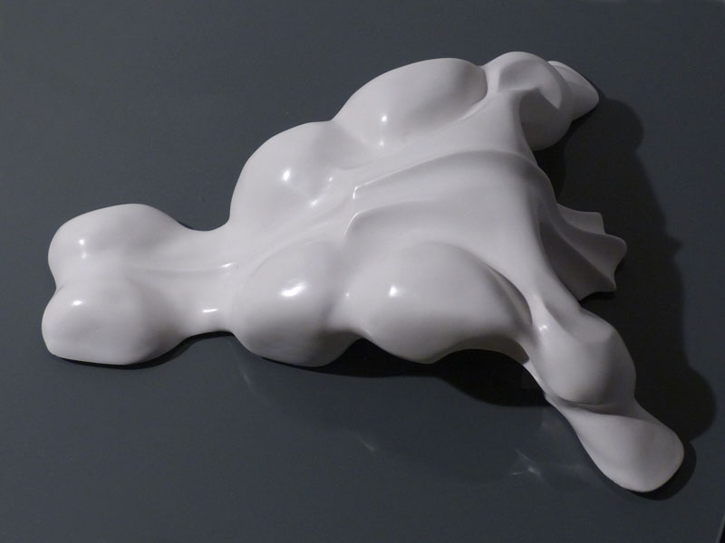 IZA - Isabelle Ardevol - Lui, sculpture resine acrylique, serie Emergences, 2013