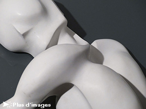 IZA - Isabelle Ardevol, Etrange violoncelle , sculpture en resine acrylique, 2013
